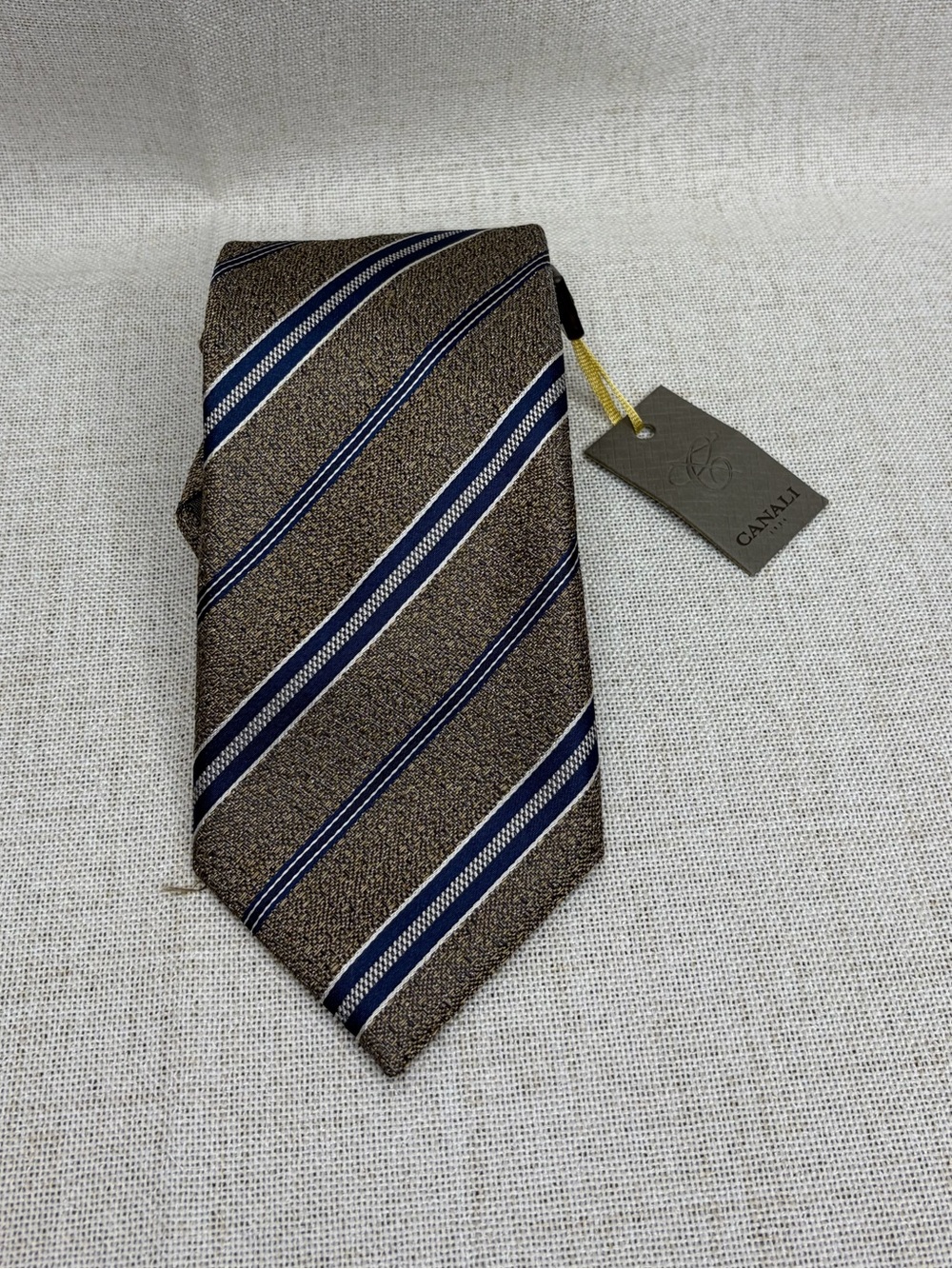 Canali Striped Silk Tie